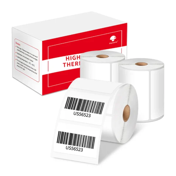Phomemo Printer Labels 40 X 30mm Square White – 1 Roll (230 labels/per roll)