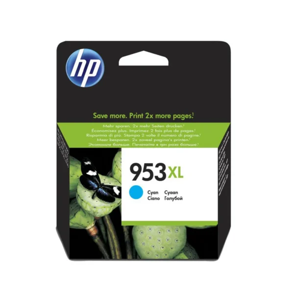 HP 953XL High Yield Cyan Ink Cartridge – 1.6K Pages / Cyan Color / Ink Cartridge