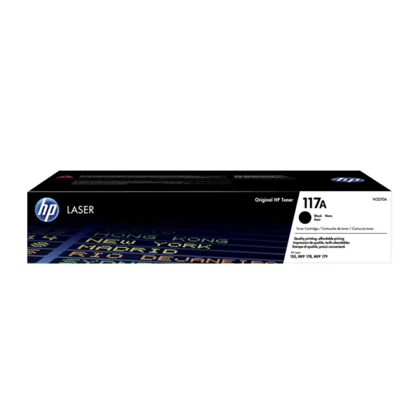 HP 117A Black LaserJet Toner Cartridge – 1000 Pages / Black Color / Toner Cartridge – (W2070A)
