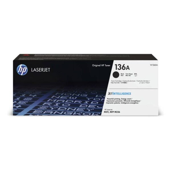HP 136A Black Color – 1,150 Pages / Black Color / Toner Cartridge – (W1360A)16.