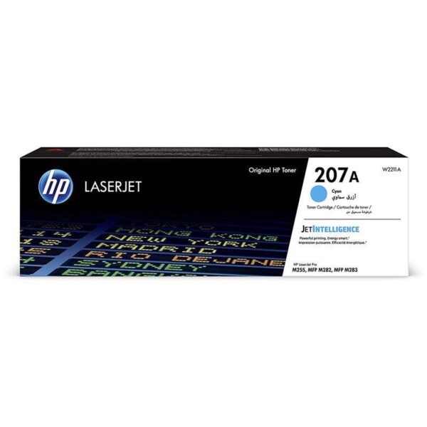 HP 207A Toner Cartridge – 1,250 Pages / Cyan Color / Toner Cartridge – (W2211A)