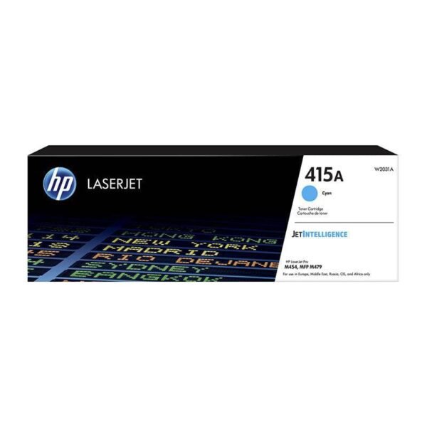 HP 415A Cyan LaserJet Toner Cartridge – 2.1K Pages / Cyan Color / Toner Cartridge – (W2031A)