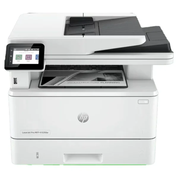 HP LaserJet Pro MFP 4103fdw – 40ppm / 1200dpi / A4 / USB / LAN / Wi-Fi / FAX / Mono Laser – Printer