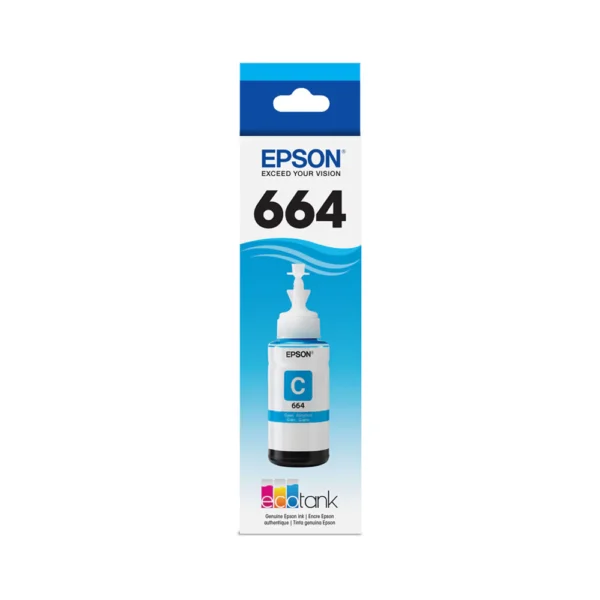 Epson 664 Cyan Ink Bottle 70ML